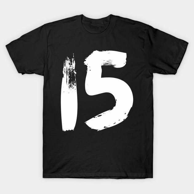 Number 15 T-Shirt by Erena Samohai